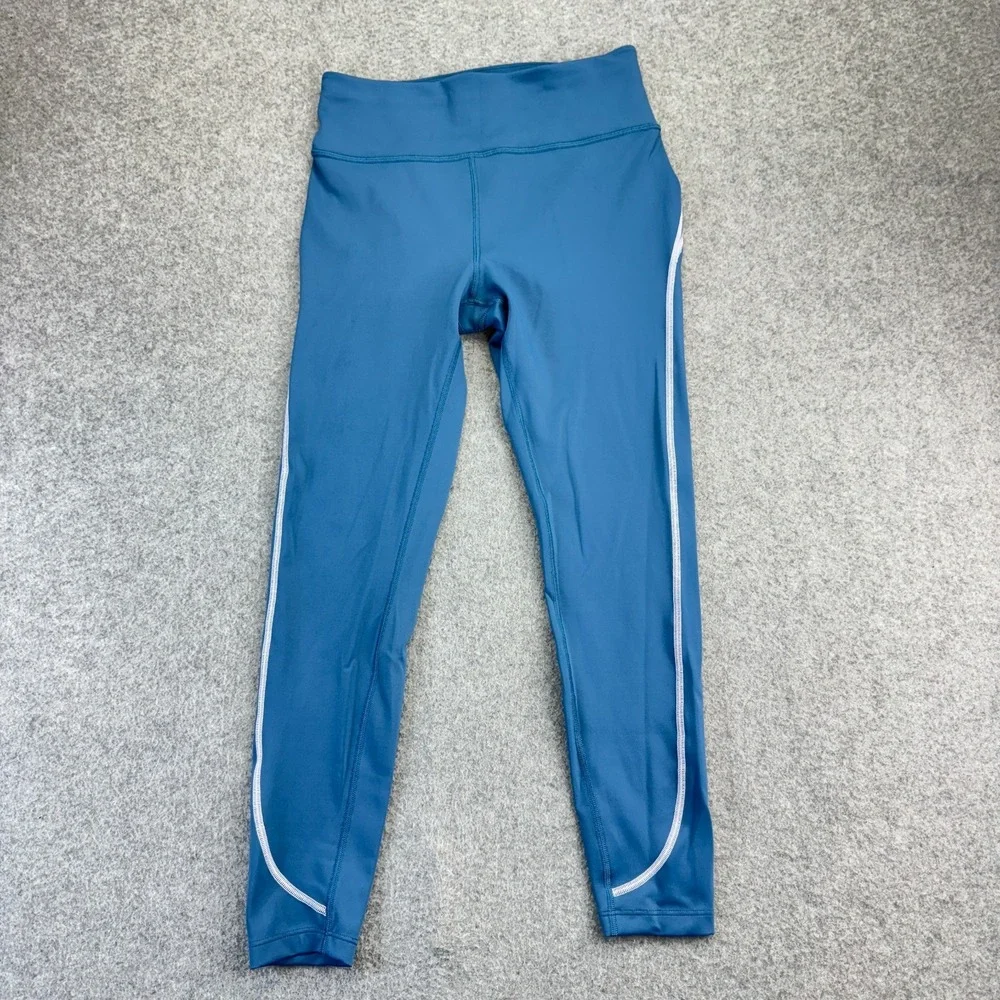 Peloton Reflective Graphic Leggings Blue Medium Women's Activewear‎ Workout Yoga